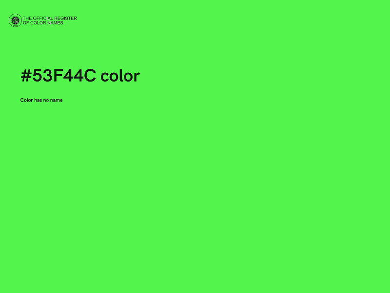 #53F44C color image
