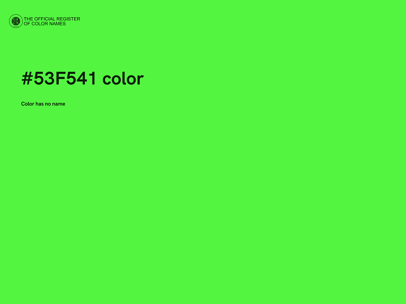 #53F541 color image