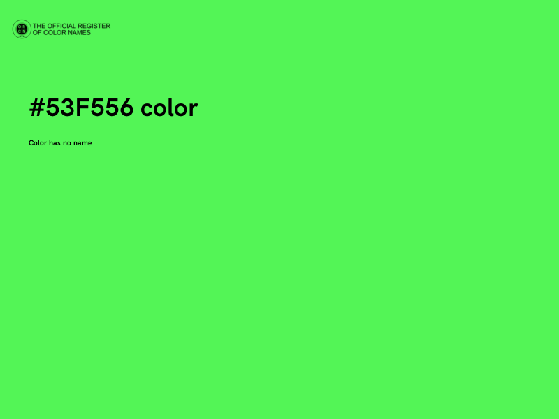 #53F556 color image