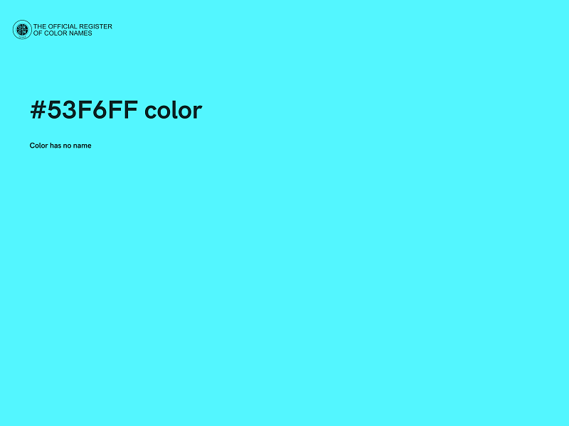 #53F6FF color image