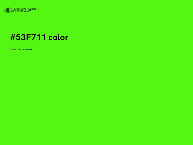 #53F711 color image