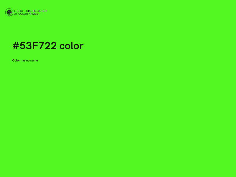 #53F722 color image