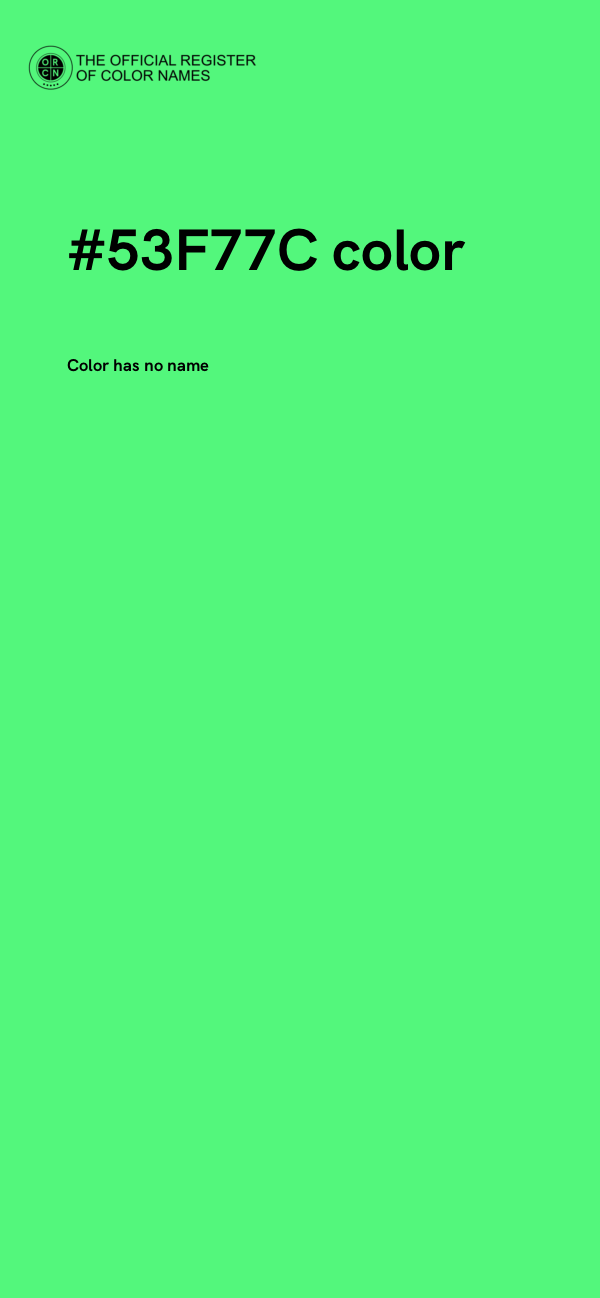 #53F77C color image