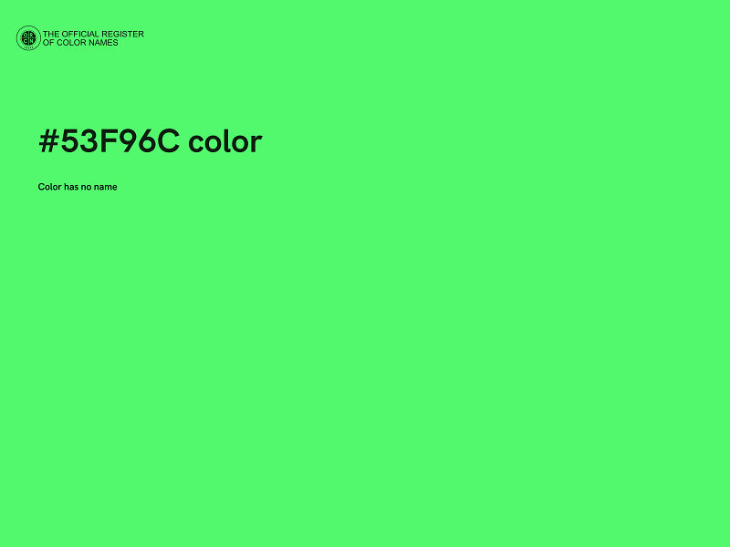#53F96C color image