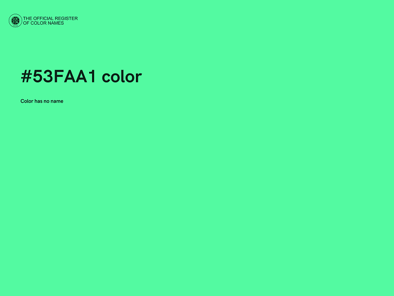 #53FAA1 color image