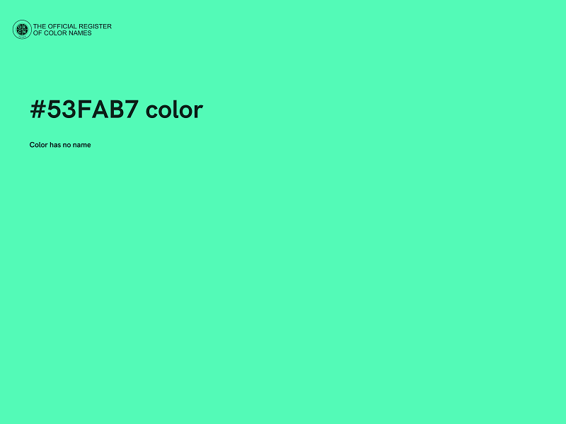 #53FAB7 color image