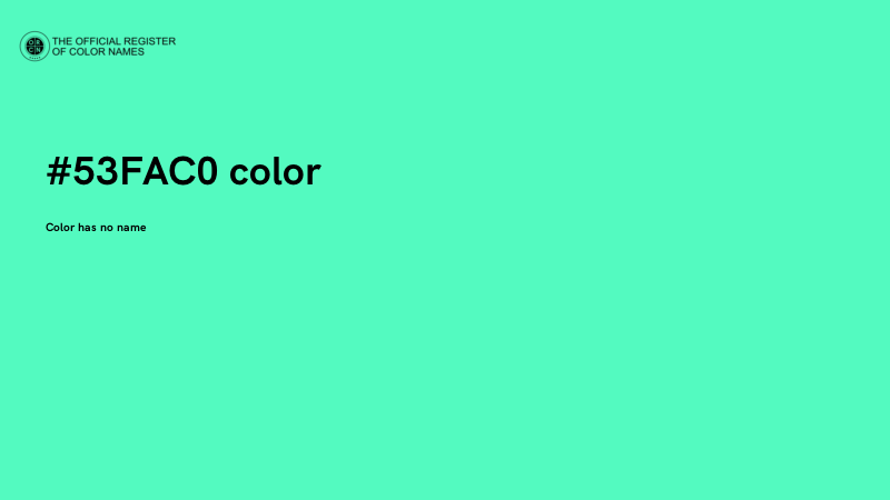#53FAC0 color image