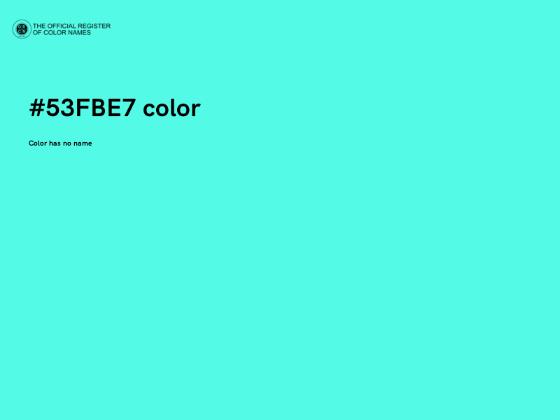 #53FBE7 color image