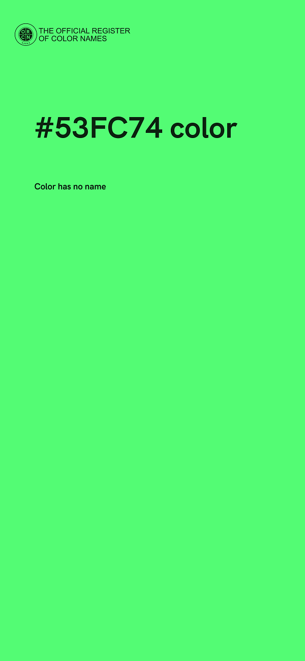 #53FC74 color image