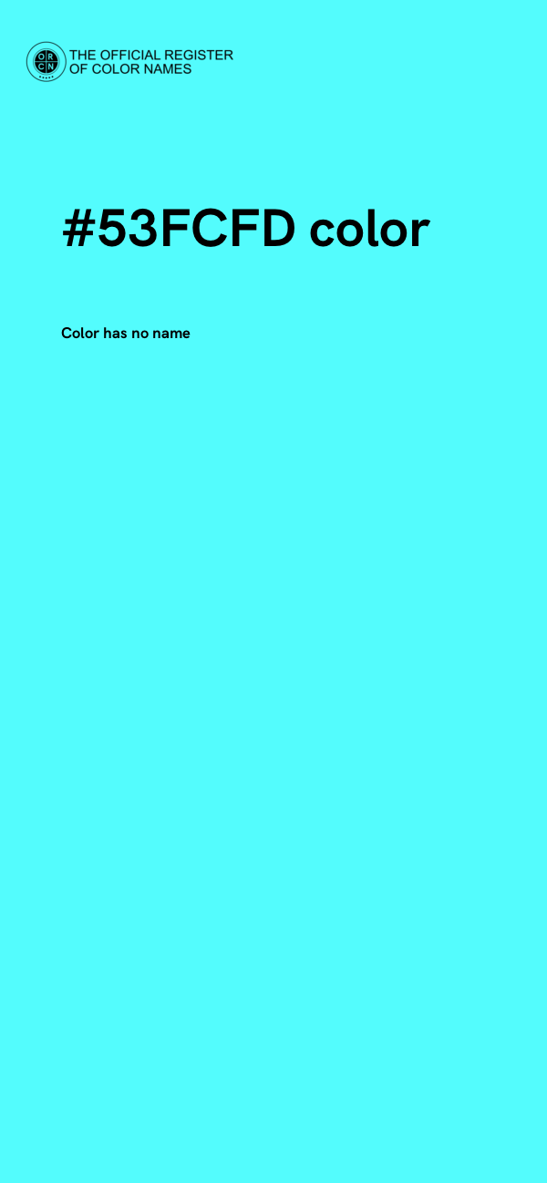 #53FCFD color image