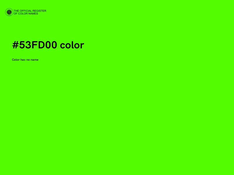 #53FD00 color image