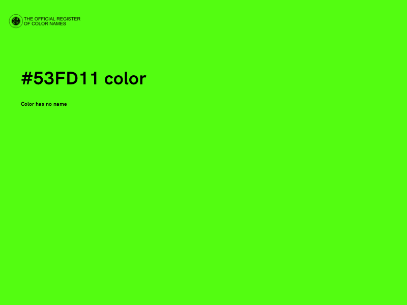#53FD11 color image