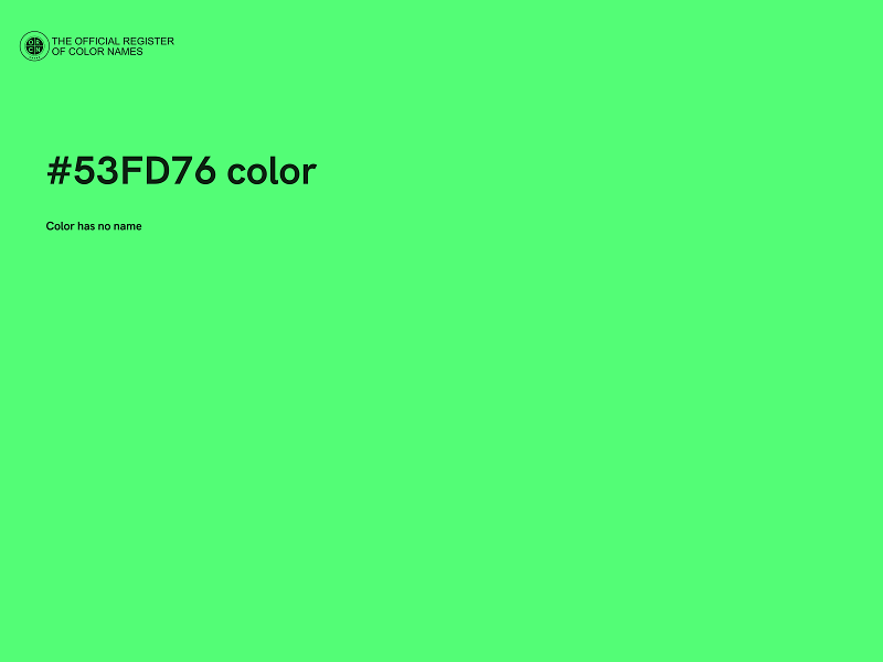 #53FD76 color image