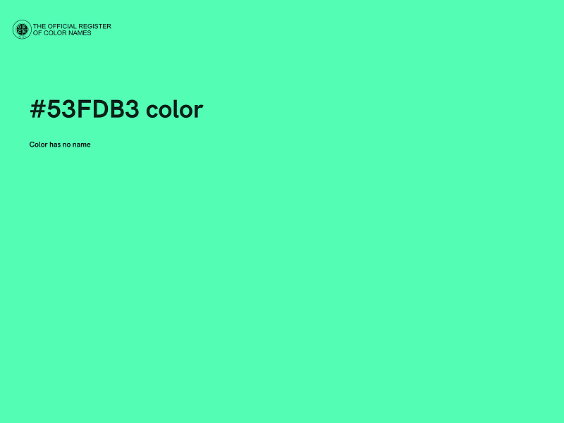 #53FDB3 color image