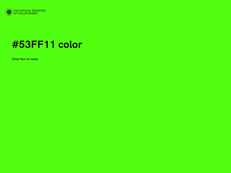 #53FF11 color image
