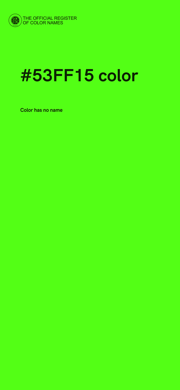 #53FF15 color image