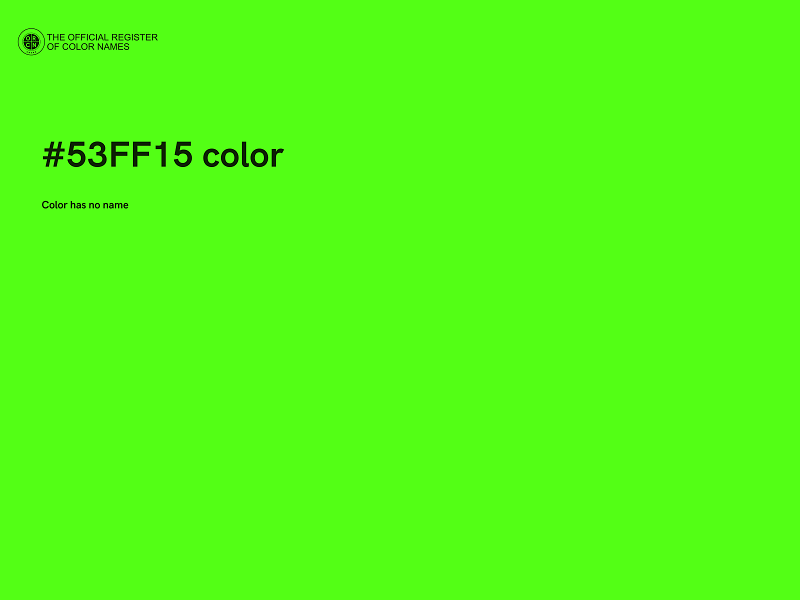 #53FF15 color image