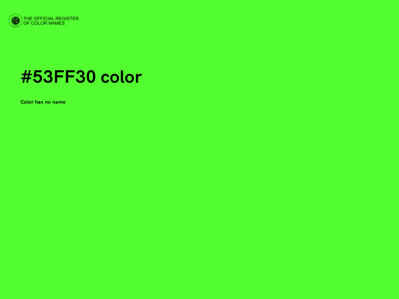 #53FF30 color image