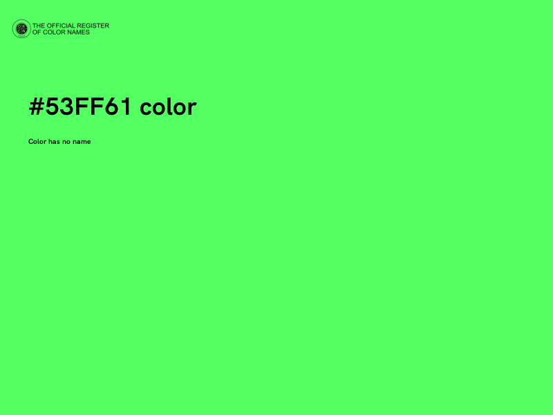 #53FF61 color image