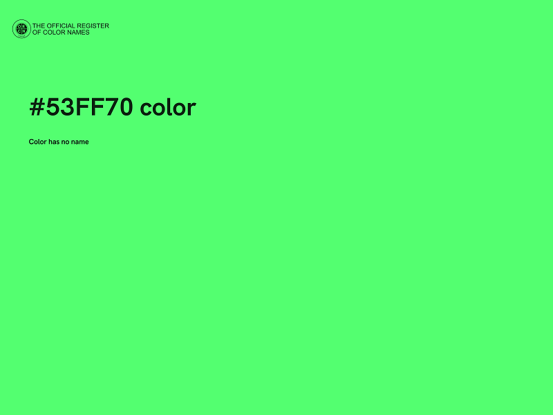 #53FF70 color image