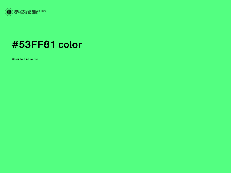 #53FF81 color image