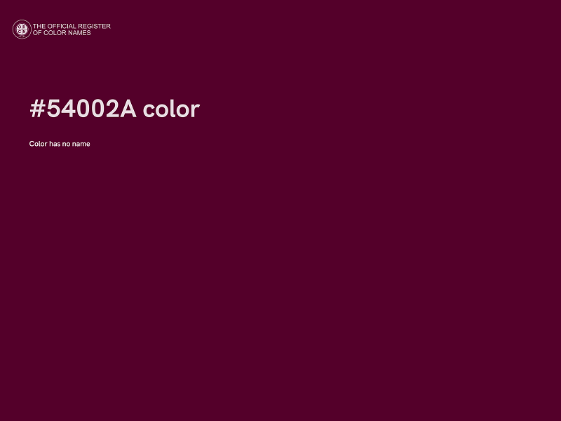 #54002A color image
