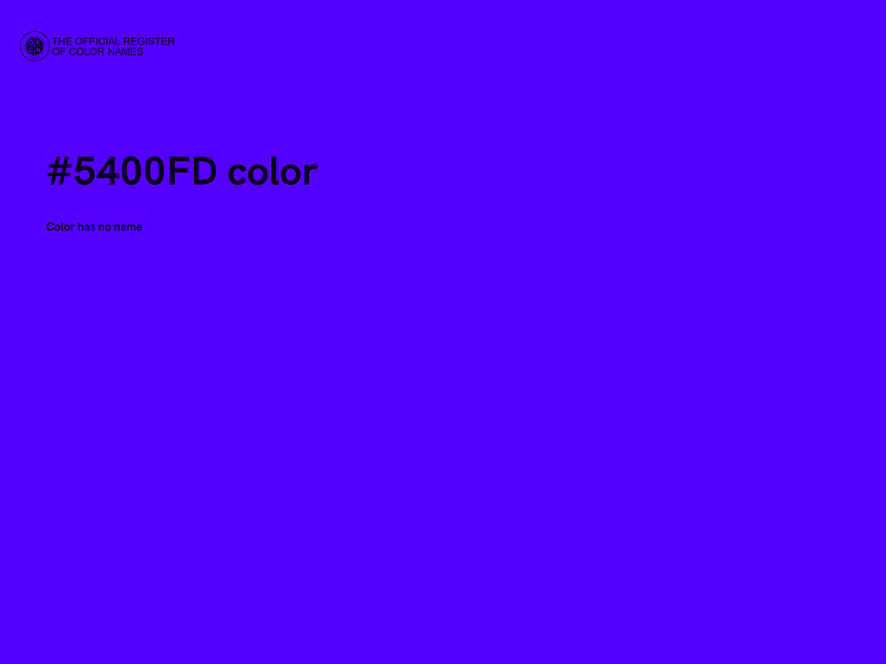 #5400FD color image