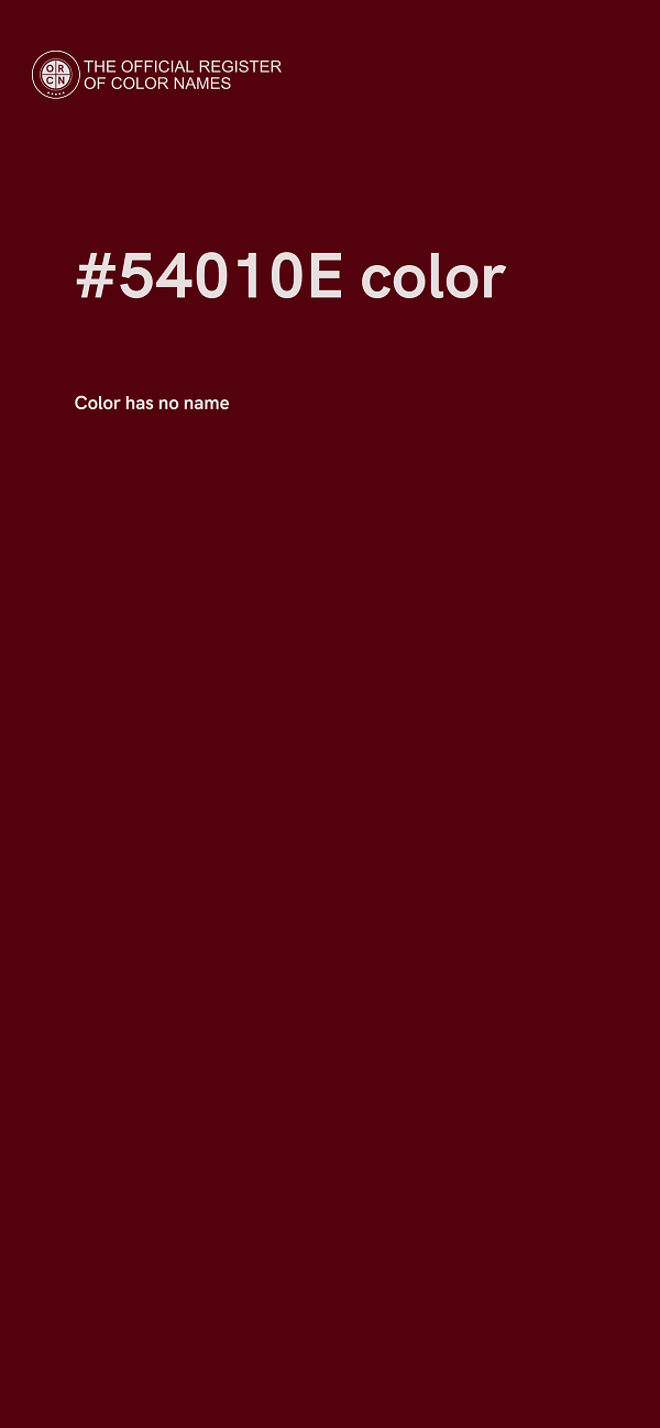 #54010E color image