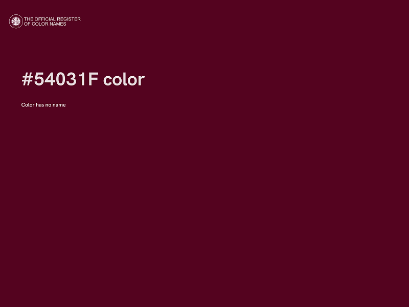 #54031F color image