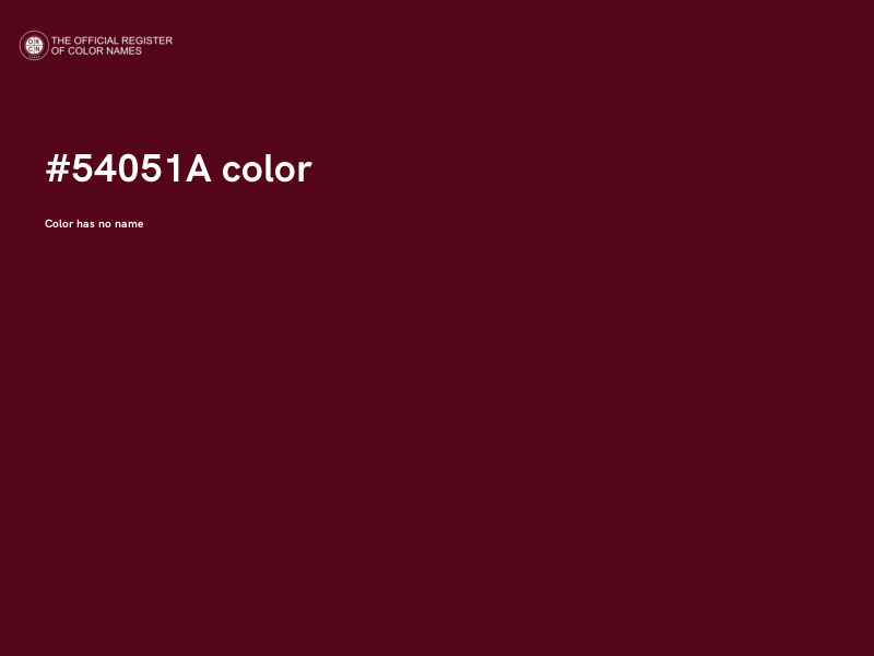 #54051A color image