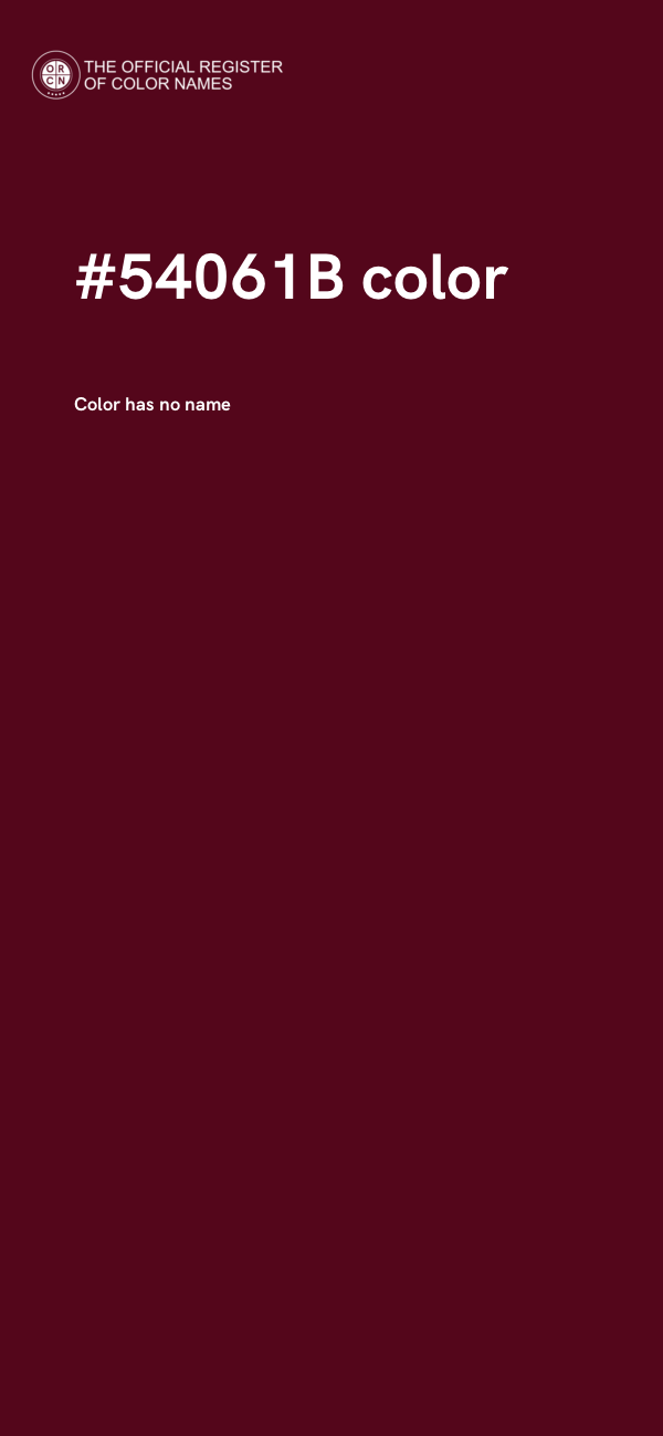 #54061B color image