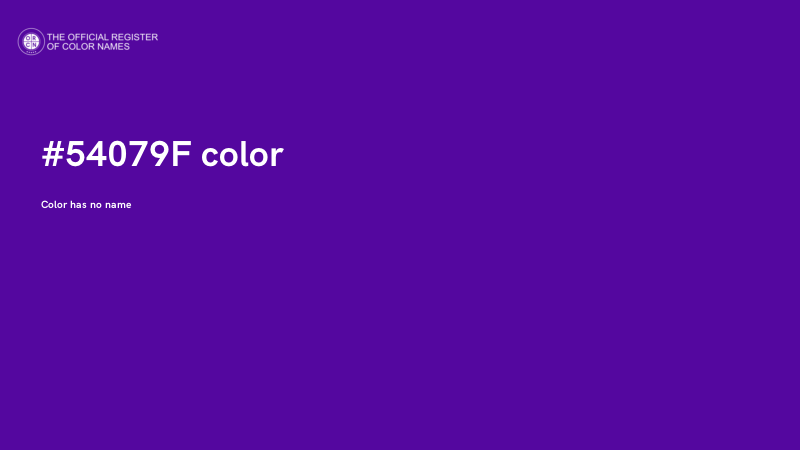 #54079F color image