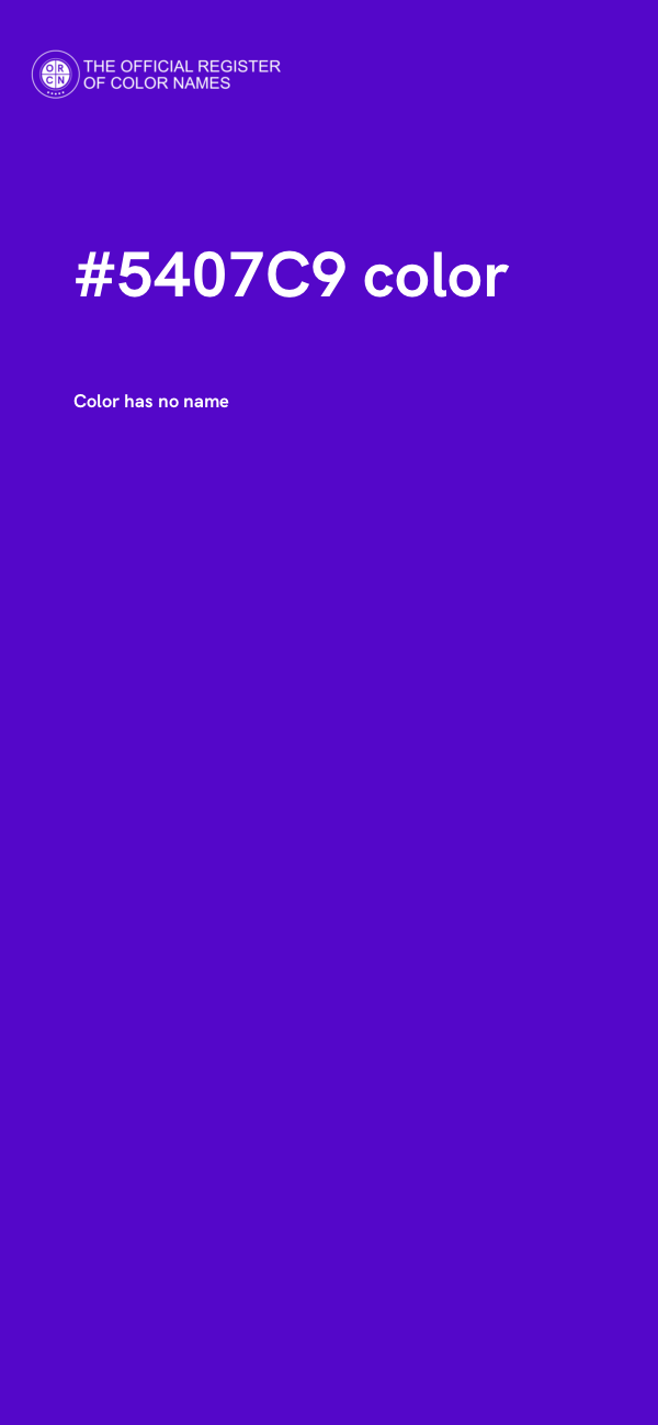 #5407C9 color image