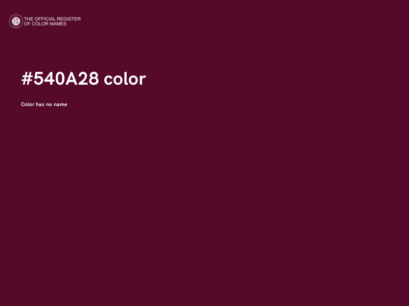 #540A28 color image