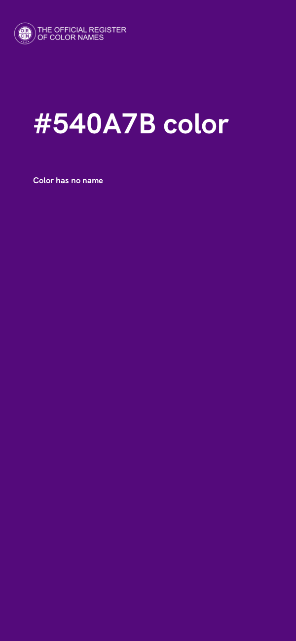 #540A7B color image