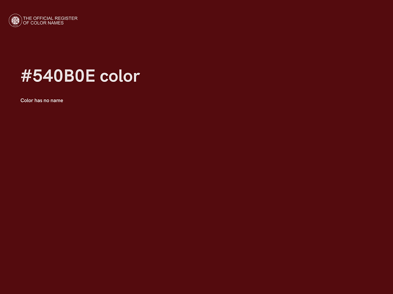 #540B0E color image