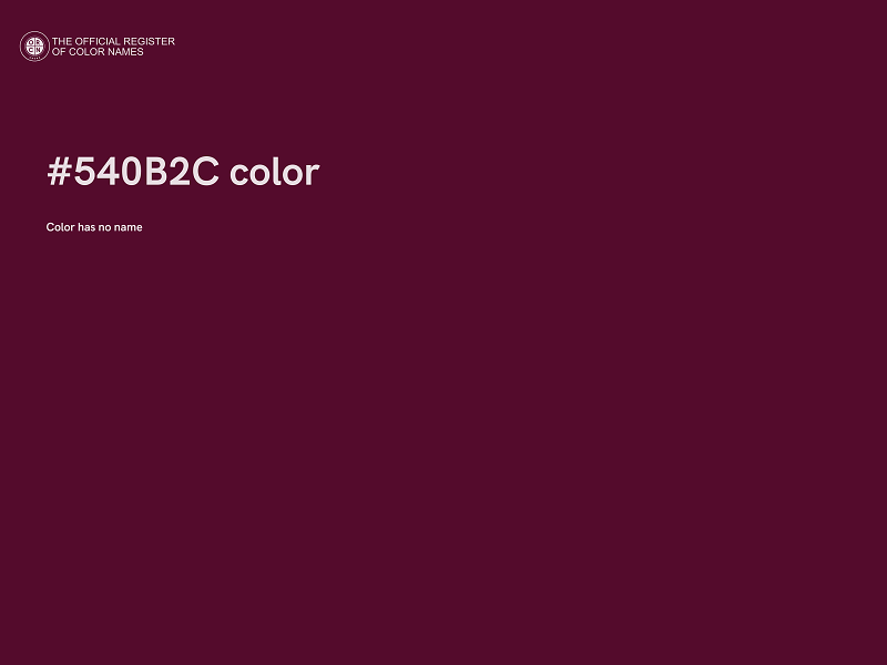 #540B2C color image