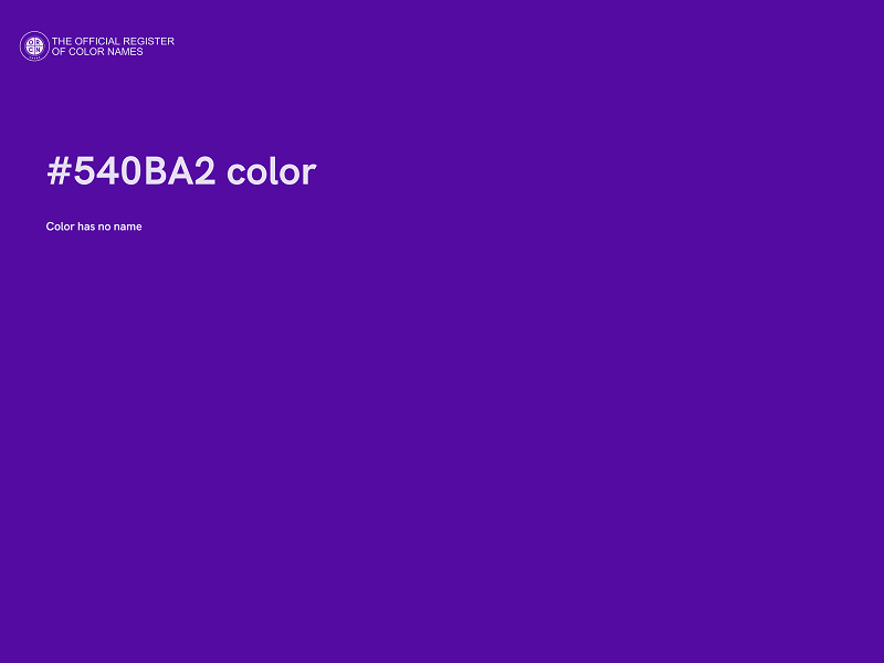 #540BA2 color image