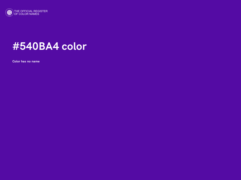 #540BA4 color image
