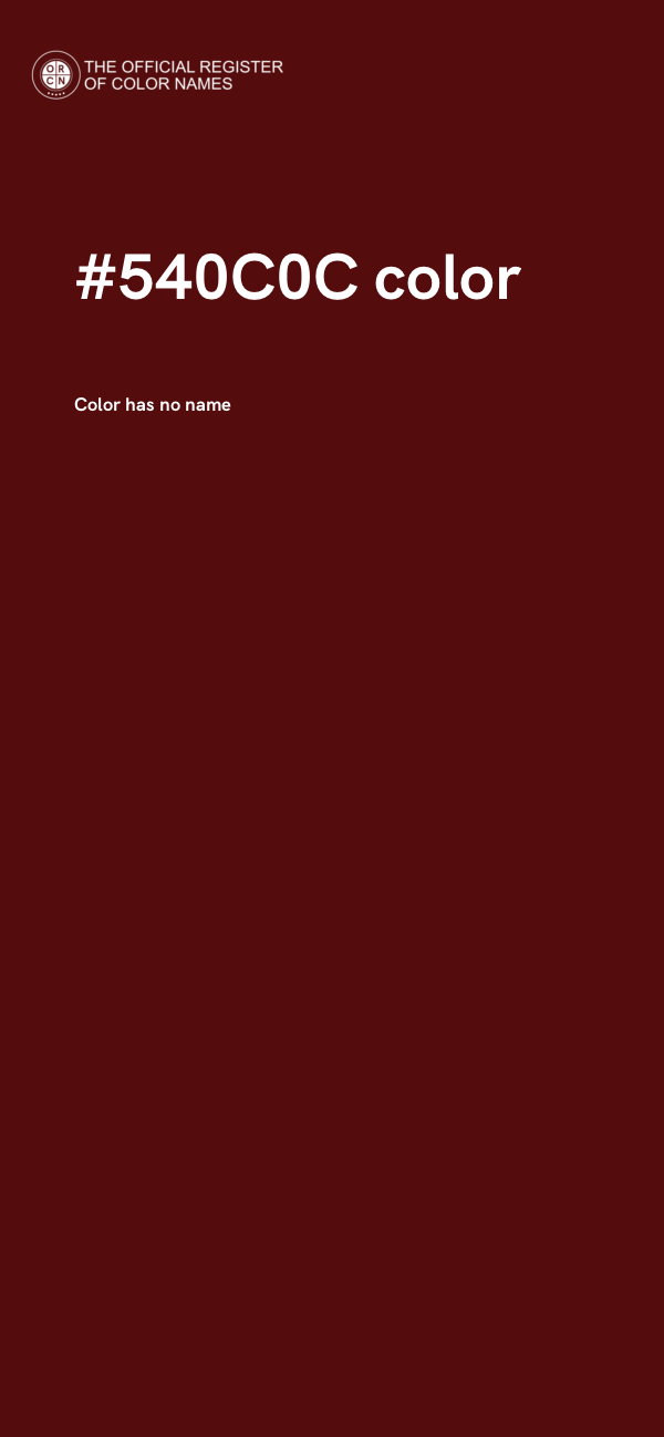 #540C0C color image