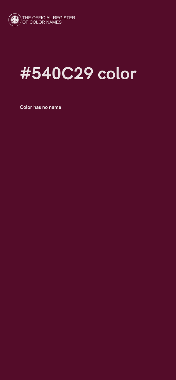 #540C29 color image