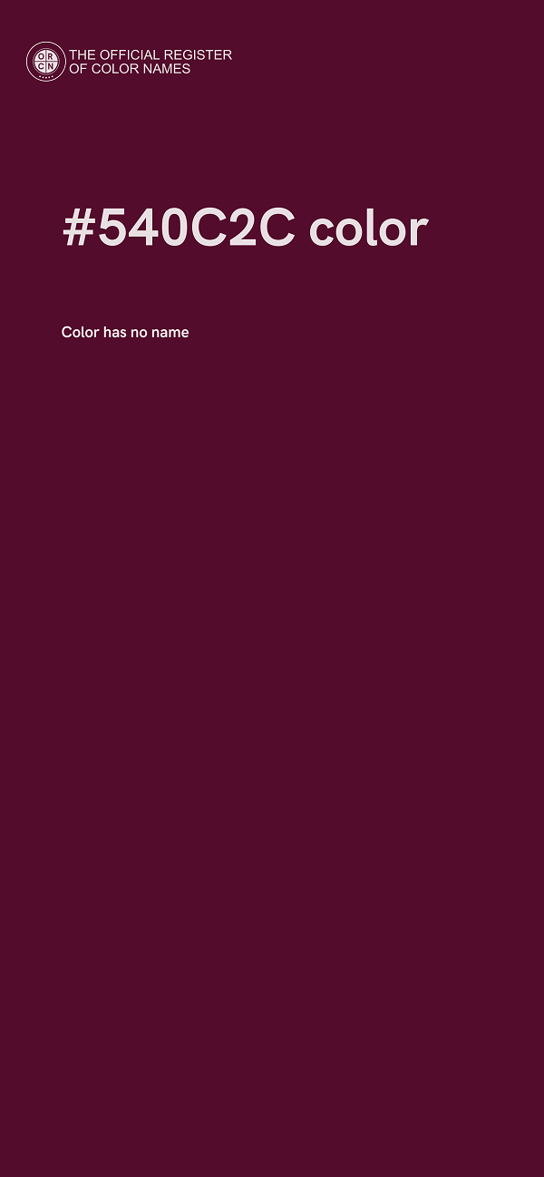 #540C2C color image