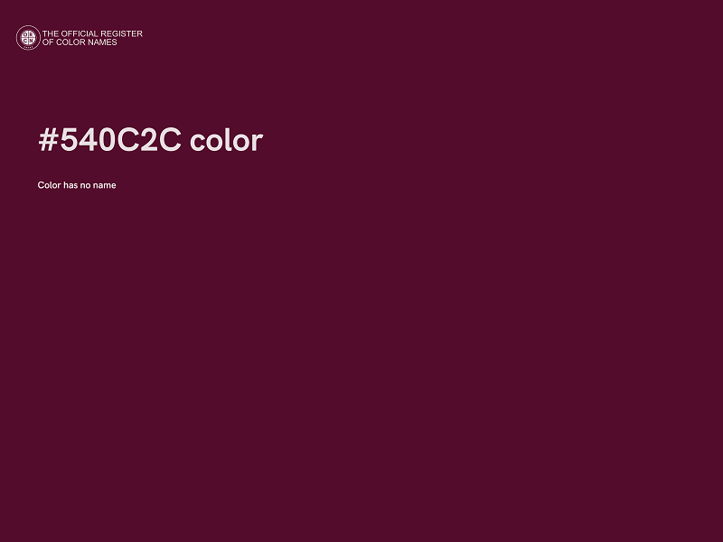#540C2C color image
