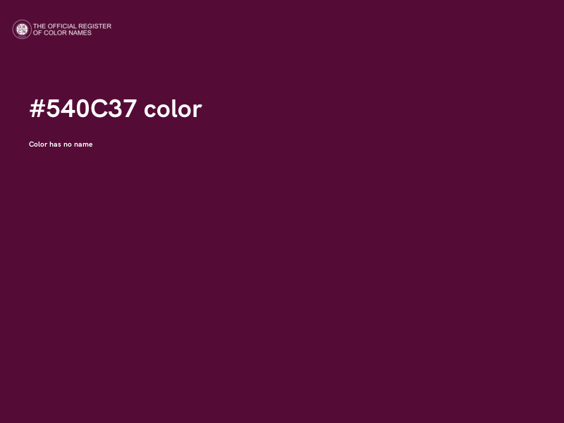#540C37 color image