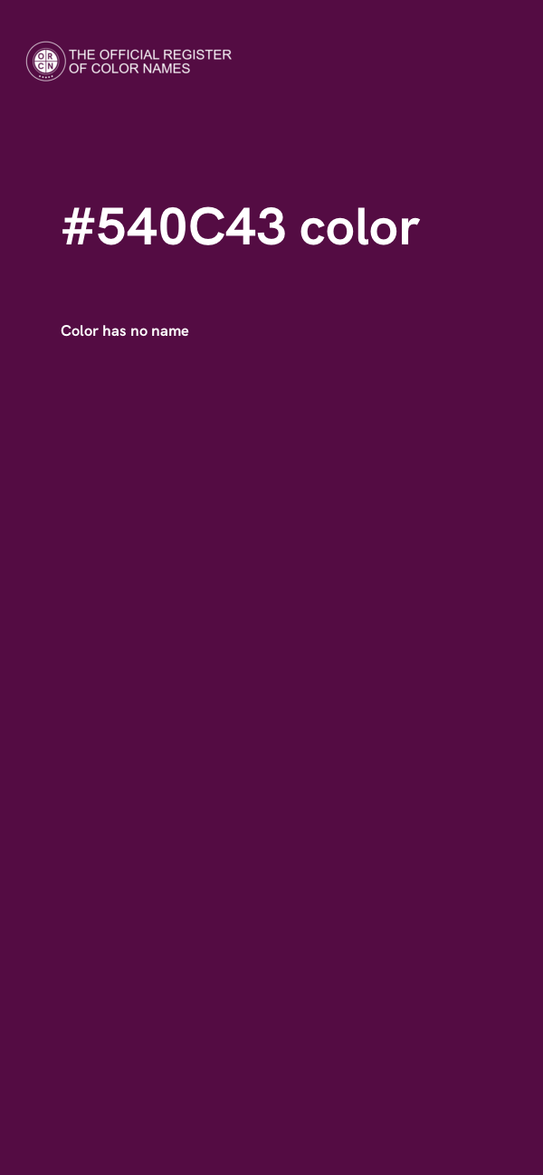 #540C43 color image