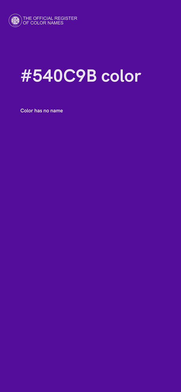 #540C9B color image