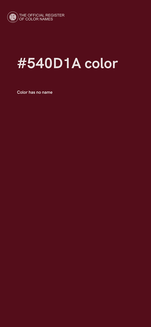 #540D1A color image