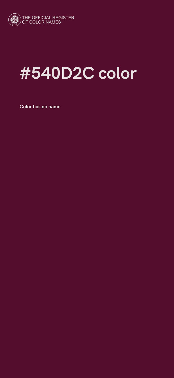 #540D2C color image