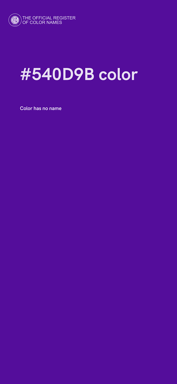 #540D9B color image