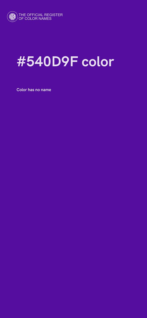 #540D9F color image